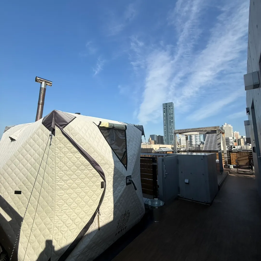 屋上テントサウナ