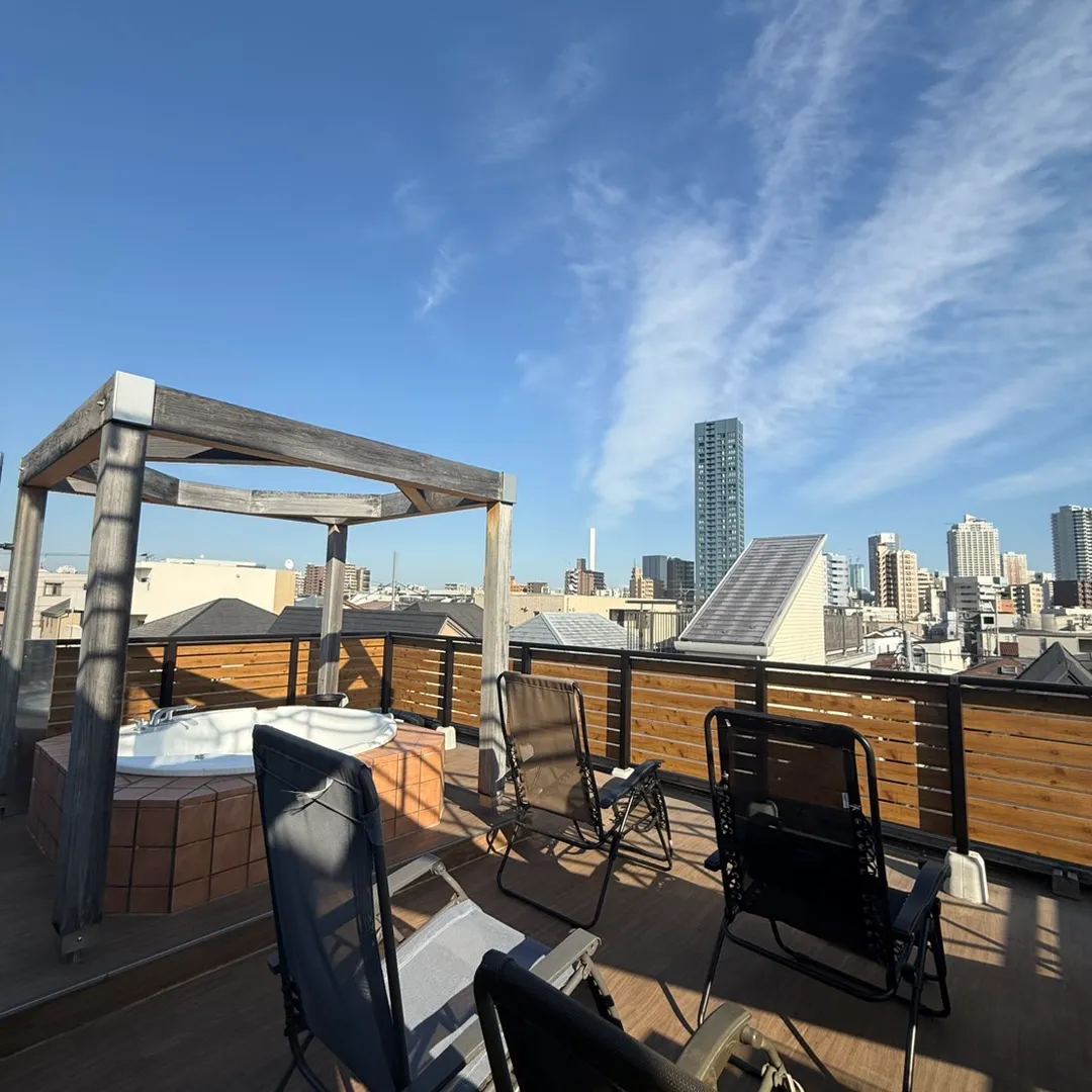 外気浴スペース