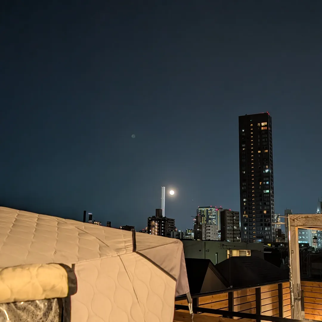 月夜のルーフトップ